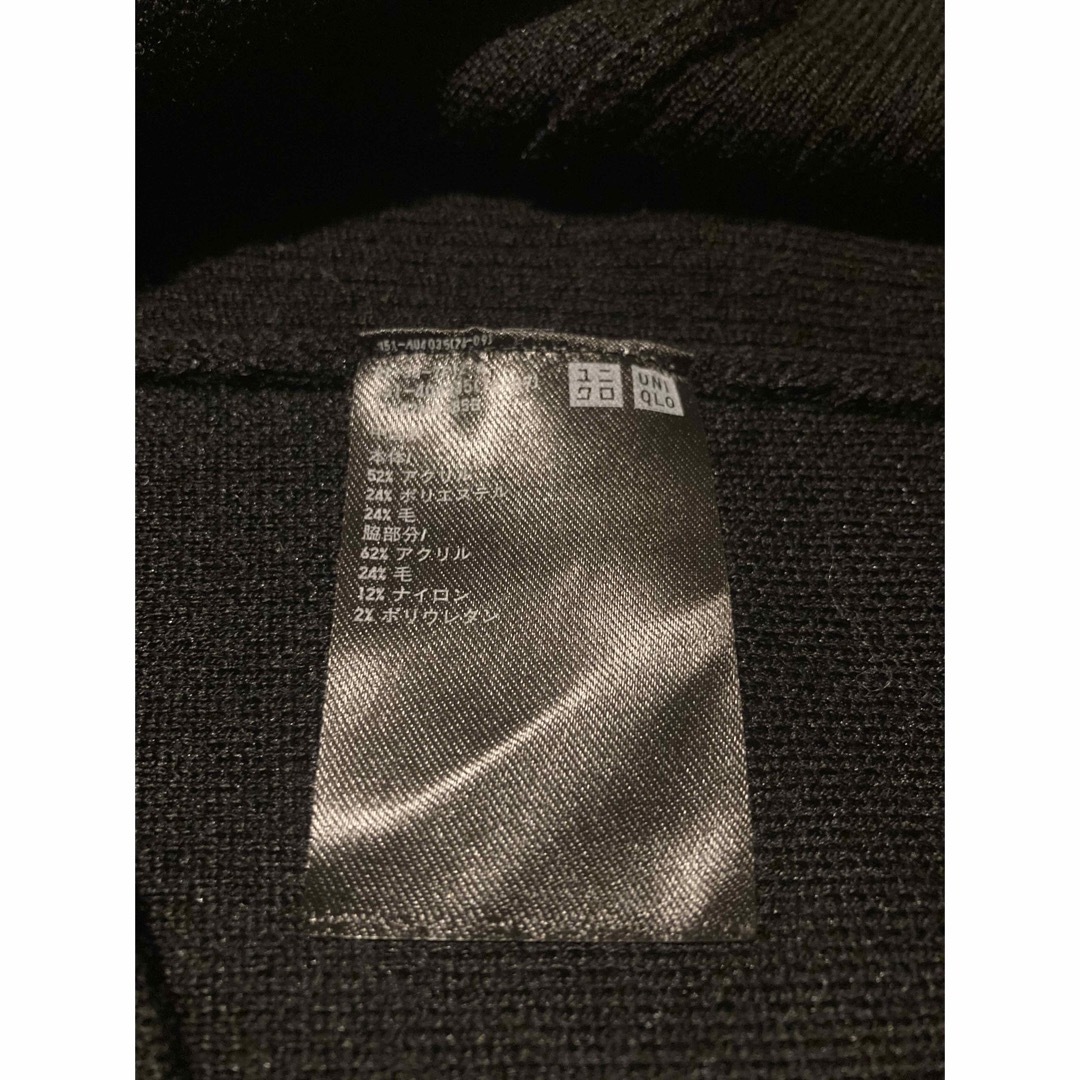 UNIQLO(ユニクロ)の【美品】UNIQLO ニット L  黒 メンズのトップス(ニット/セーター)の商品写真