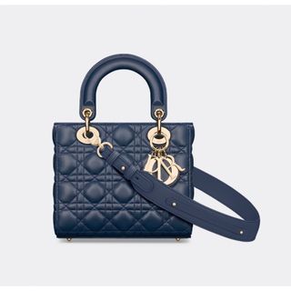 クリスチャンディオール(Christian Dior)の新品 LADY DIOR MY ABCDIOR スモールバッグ ブルー(ハンドバッグ)