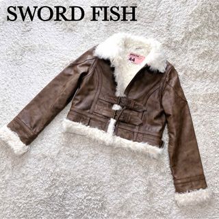 【美品】☆s.w.o.r.d レディースライダースラムジャケットXSダークグレー