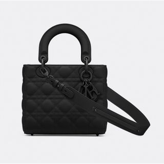 クリスチャンディオール(Christian Dior)の新品 LADY DIOR MY ABCDIOR スモールバッグ マットブラック(ハンドバッグ)