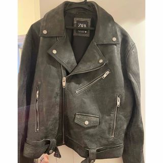 ザラ(ZARA)のZARAリアルレザーライダース♡未使用(ライダースジャケット)