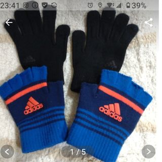 アディダス(adidas)の必読プロフ様専用　中古★アディダス手袋　ジュニア(手袋)