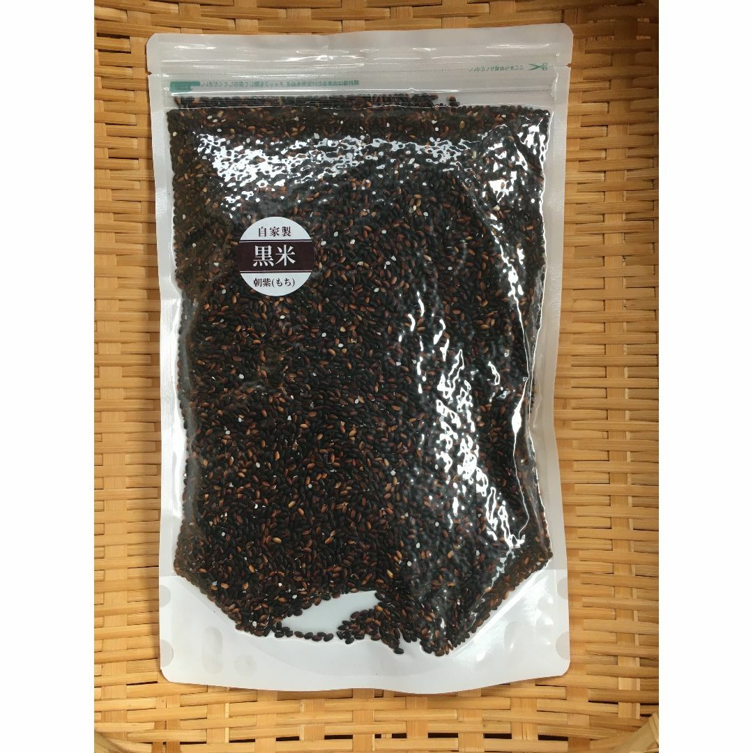 古代米　黒米　朝紫　もち　長野県産　950g 食品/飲料/酒の食品(米/穀物)の商品写真