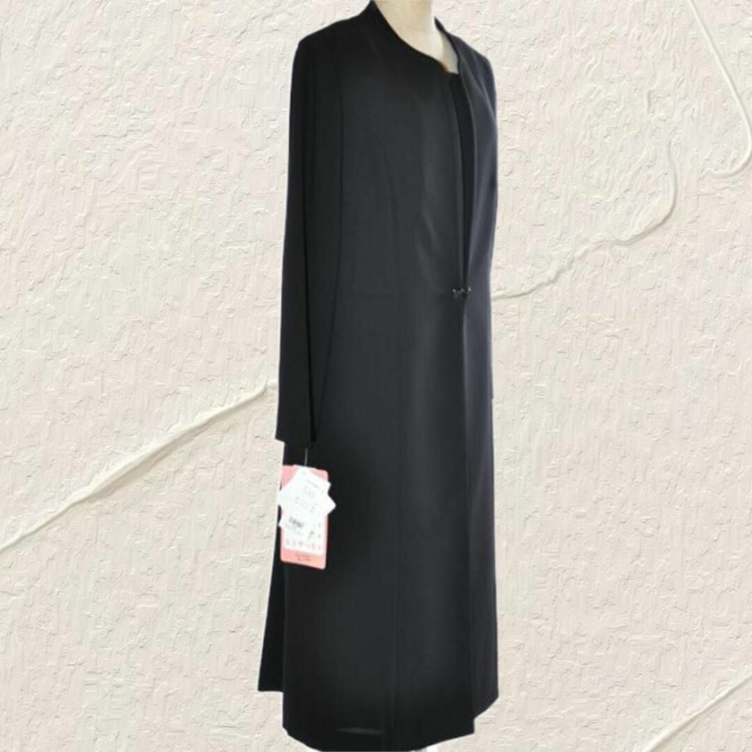 新品  19号 ブラックフォーマル  大きいサイズ ワンピース スーツ レディースのフォーマル/ドレス(礼服/喪服)の商品写真