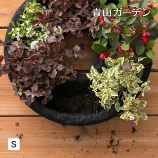 ハンギング リース 鉢 プランター 寄せ植え ガーデニング フェルト リース(花瓶)