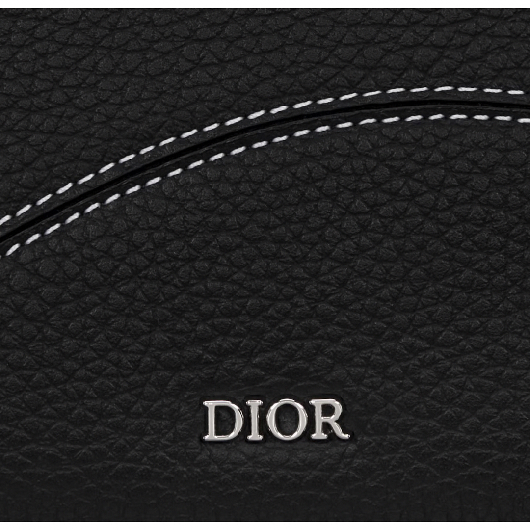 Christian Dior(クリスチャンディオール)の新品 Dior ディオール SADDLE ロングジップウォレット ブラック メンズのファッション小物(長財布)の商品写真