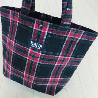 カルディ(KALDI)の【新品・未使用】カルディ　トートバッグ　タータンチェック(トートバッグ)