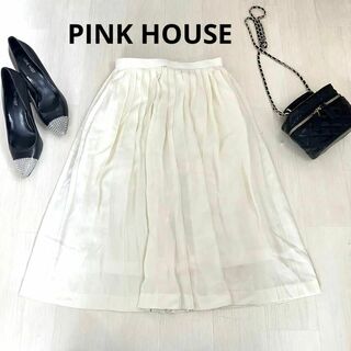 ピンクハウス(PINK HOUSE)のピンクハウス　プリーツスカート　スカート　膝丈スカート　pink house(ひざ丈スカート)