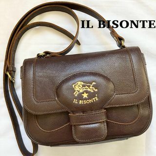 イルビゾンテ(IL BISONTE) ショルダーバッグ(レディース)（レッド/赤色