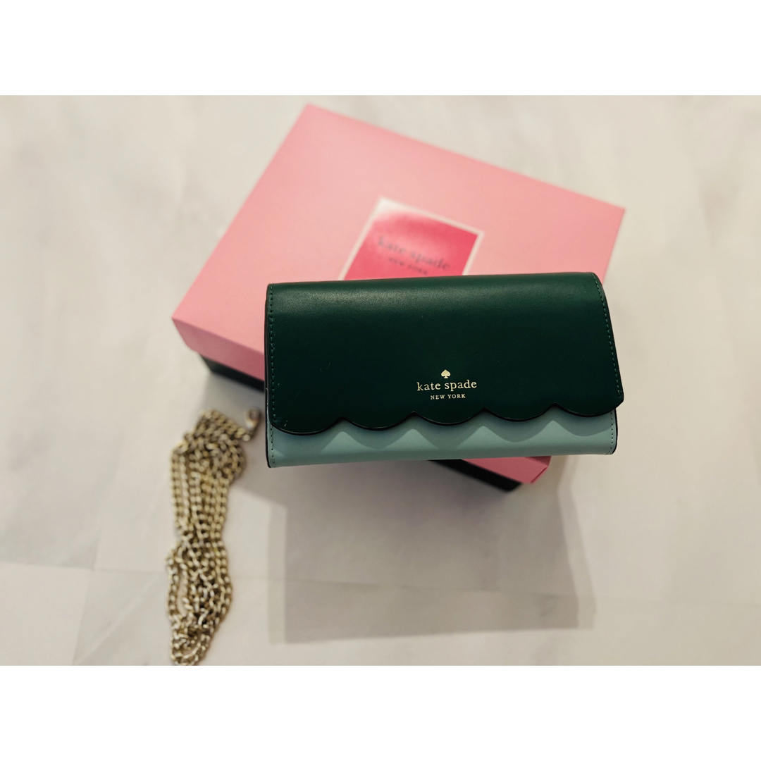 2way★Kate Spade★ウォレット オン チェーン 長財布 2