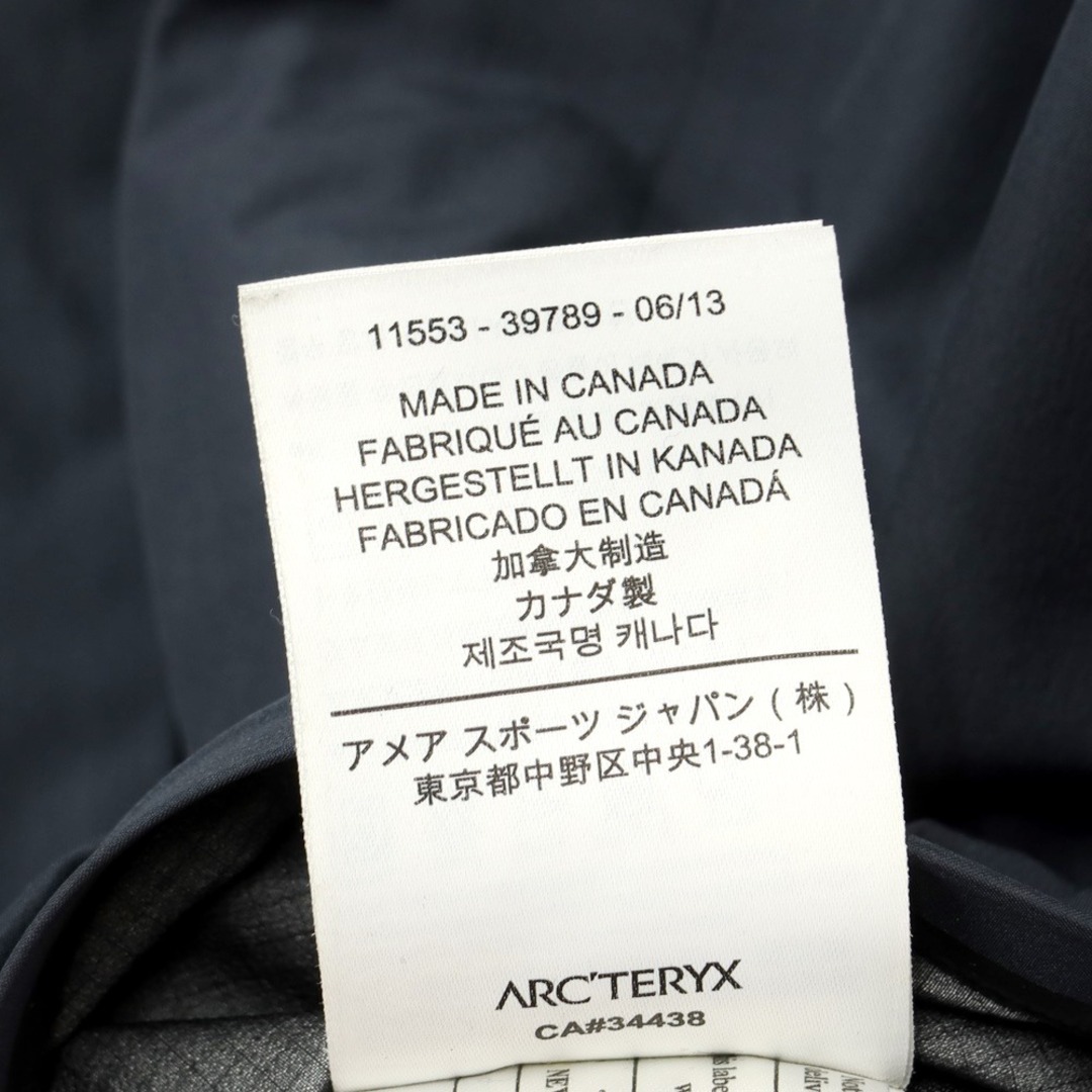 アークテリクス ARC'TERYX ナイロン 中綿 ステンカラーコート グレイッシュネイビー【サイズS】【メンズ】 6