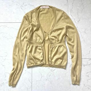 マルニ(Marni)の【マルニ】イタリア製 カシミヤ シルク トッパー ニット カーディガン 羽織り(カーディガン)