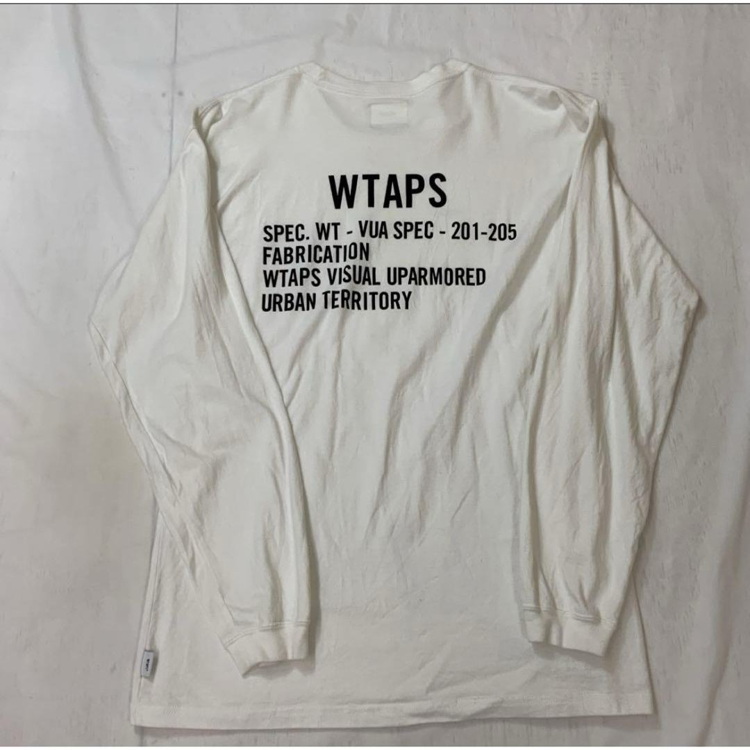 W)taps(ダブルタップス)のWTAPS FABRICATION SCREEN LS TEE WHITE メンズのトップス(Tシャツ/カットソー(七分/長袖))の商品写真