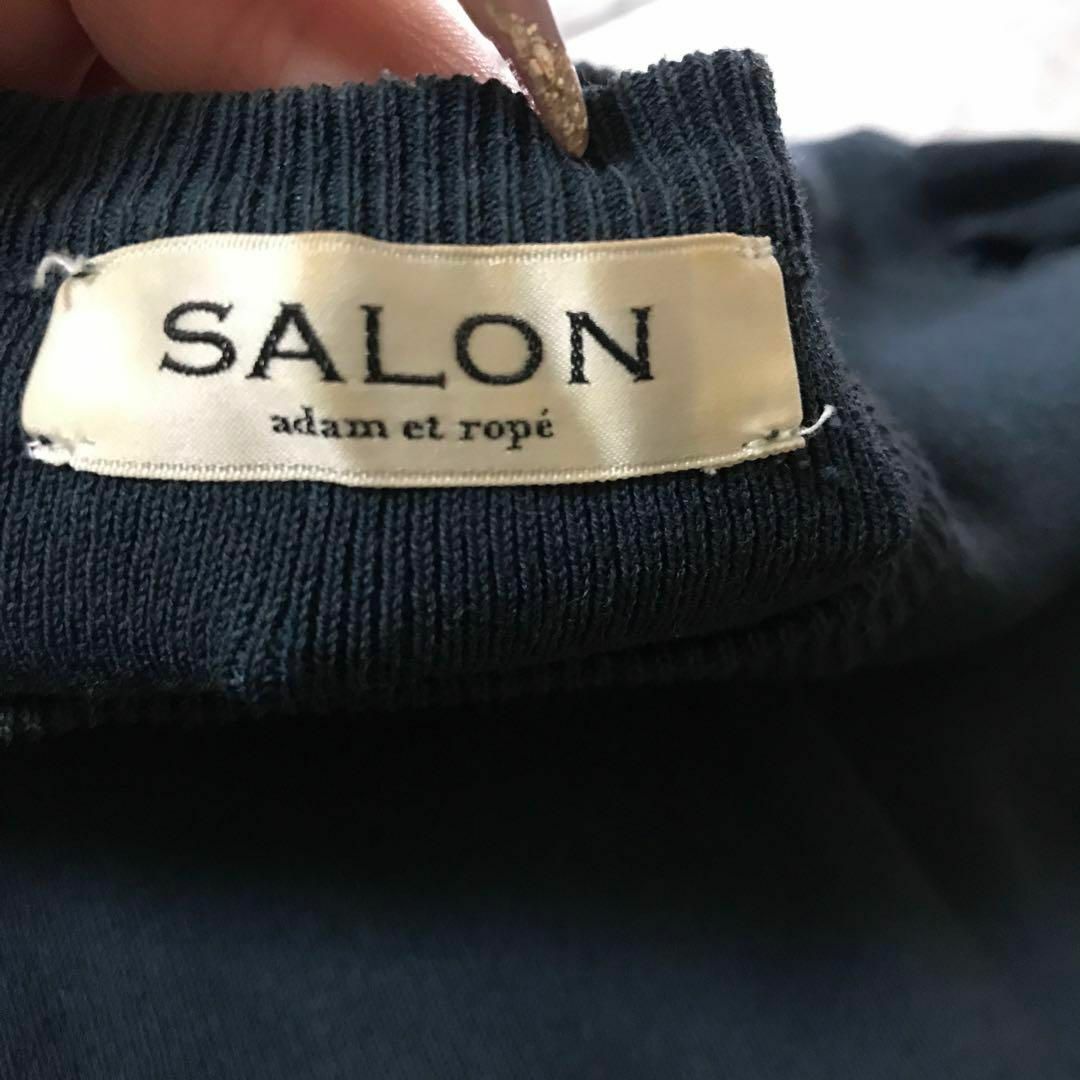 SALON(サロン)のSALON ニットカットソー　size FREE レディースのトップス(Tシャツ(長袖/七分))の商品写真