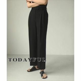 トゥデイフル(TODAYFUL)の美品★TODAYFUL Tuck Tapered Trousers トゥデイフル(カジュアルパンツ)