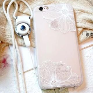 【セール】大人気❣️本当に可愛いレースのお花のケース iPhone6/6s(iPhoneケース)