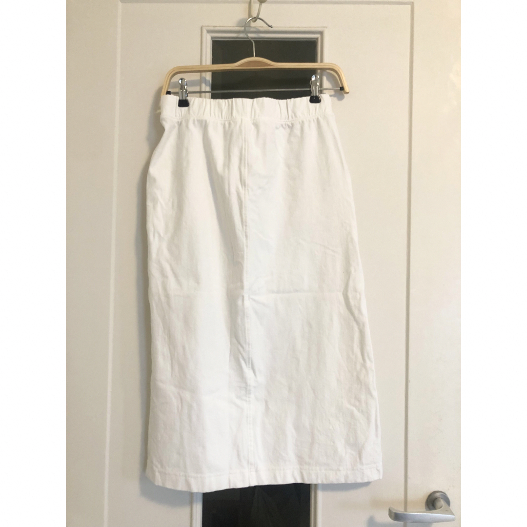 UNIQLO(ユニクロ)のUNIQLOユニクロ★ミニ裏毛タイトスカート白M レディースのスカート(ひざ丈スカート)の商品写真