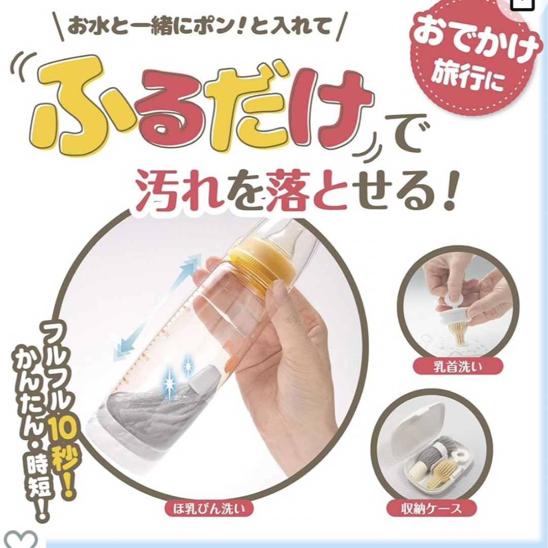 ふるふる 携帯 哺乳瓶洗い キッズ/ベビー/マタニティの洗浄/衛生用品(食器/哺乳ビン用洗剤)の商品写真