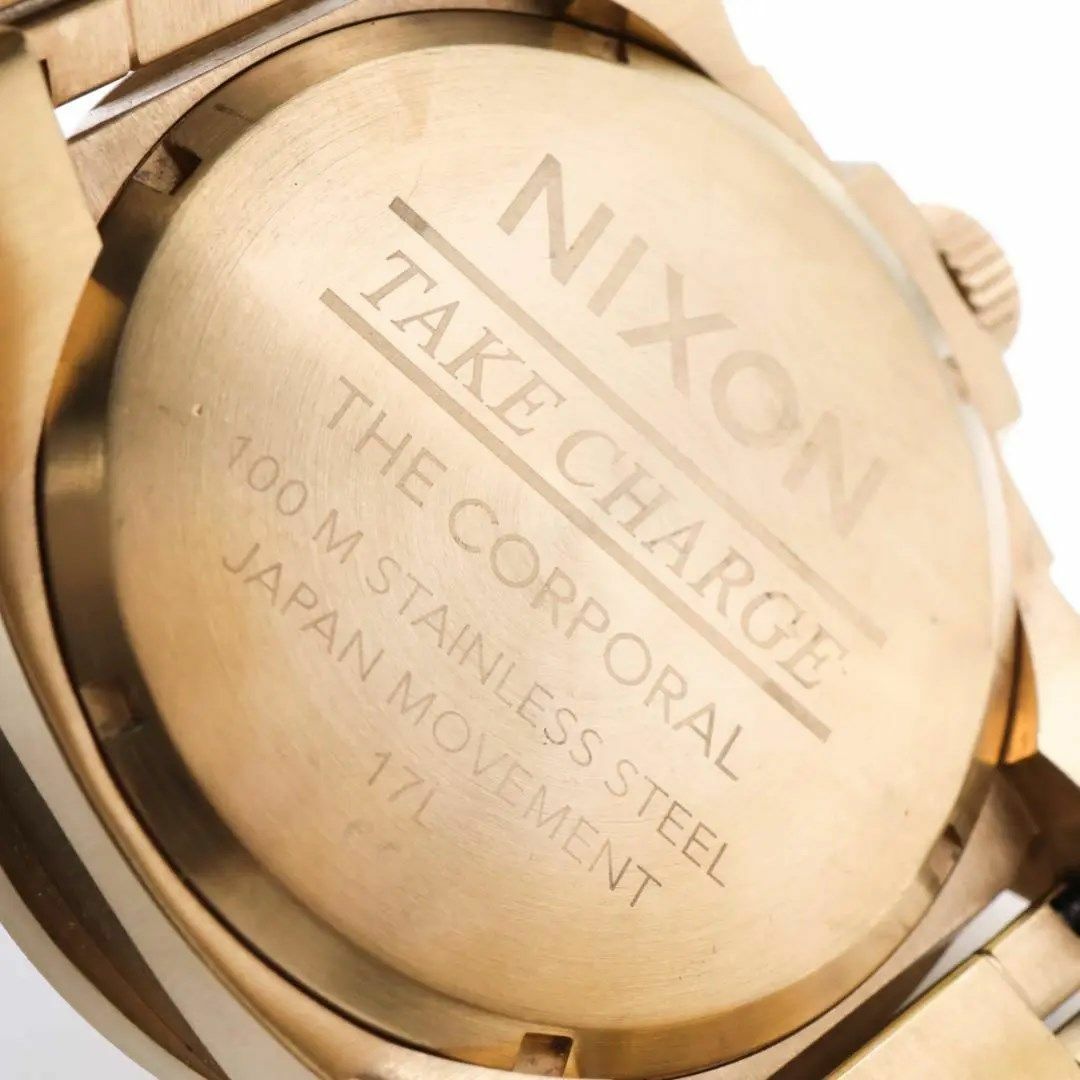 NIXON(ニクソン)の《希少》NIXON THE CORPORAL 腕時計 ピンクゴールド j メンズの時計(腕時計(アナログ))の商品写真