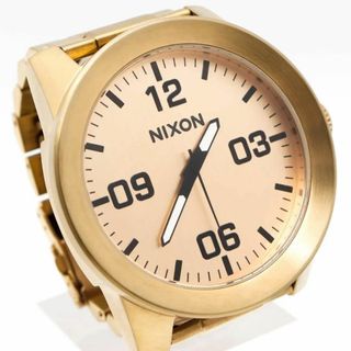 ニクソン(NIXON)の《希少》NIXON THE CORPORAL 腕時計 ピンクゴールド j(腕時計(アナログ))