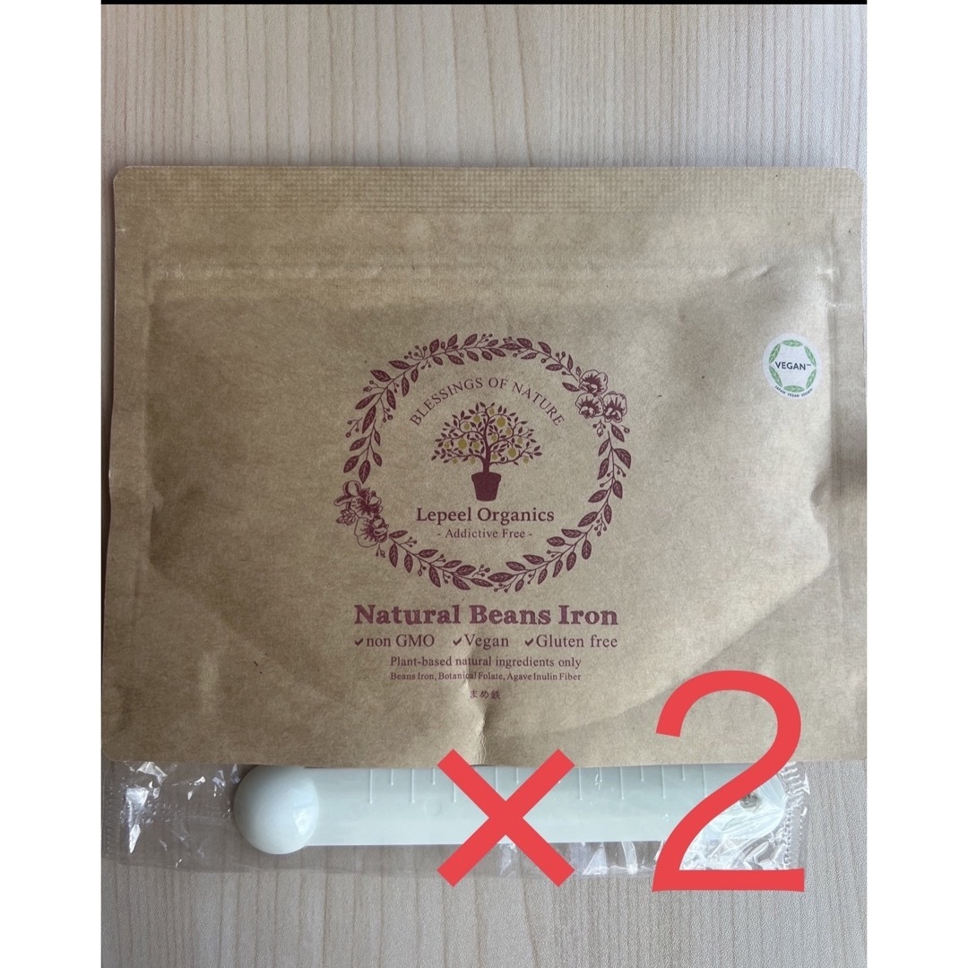 Lepeel Organics Natural Beans Iron　2袋