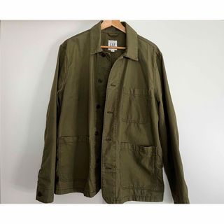 GAP ギャップ　カバーオール　ワークジャケット　オリーブ　M