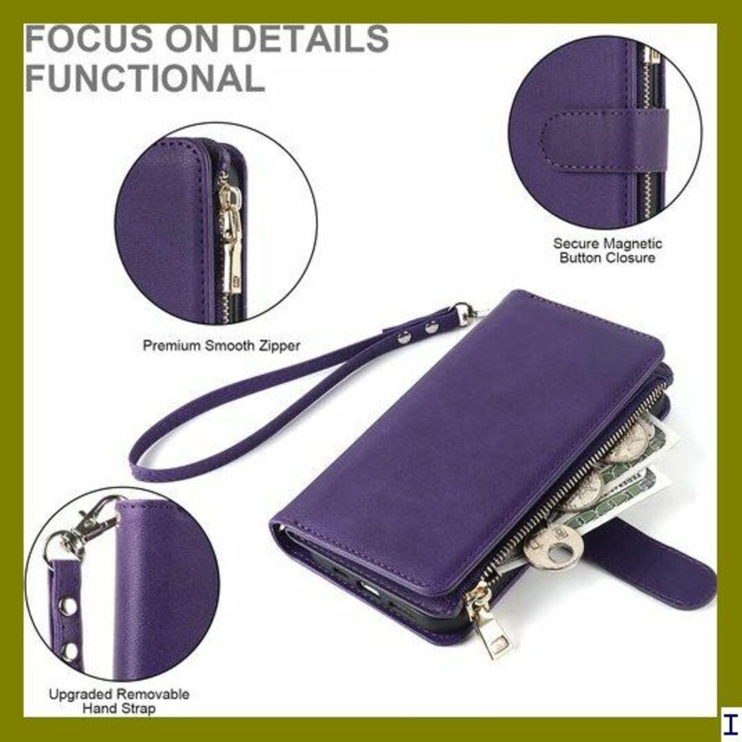 ST8 iPhone13 ケース 手帳型 / iPhone ー パープル 474 スマホ/家電/カメラのスマホアクセサリー(モバイルケース/カバー)の商品写真