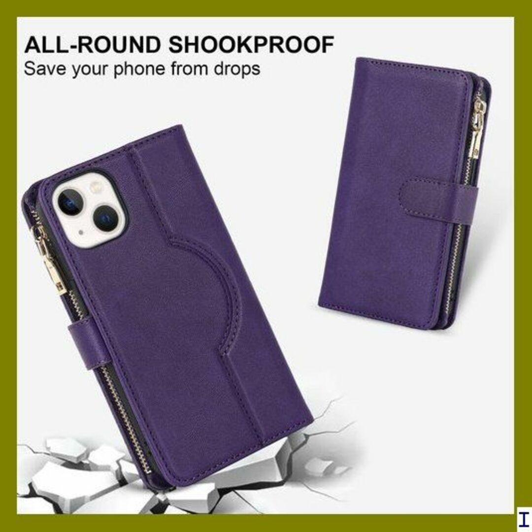 ST8 iPhone13 ケース 手帳型 / iPhone ー パープル 474 スマホ/家電/カメラのスマホアクセサリー(モバイルケース/カバー)の商品写真