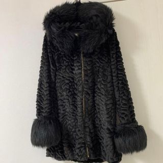 Delyle NOIR　デイライルノアール　ファーコート　ブラック　size3