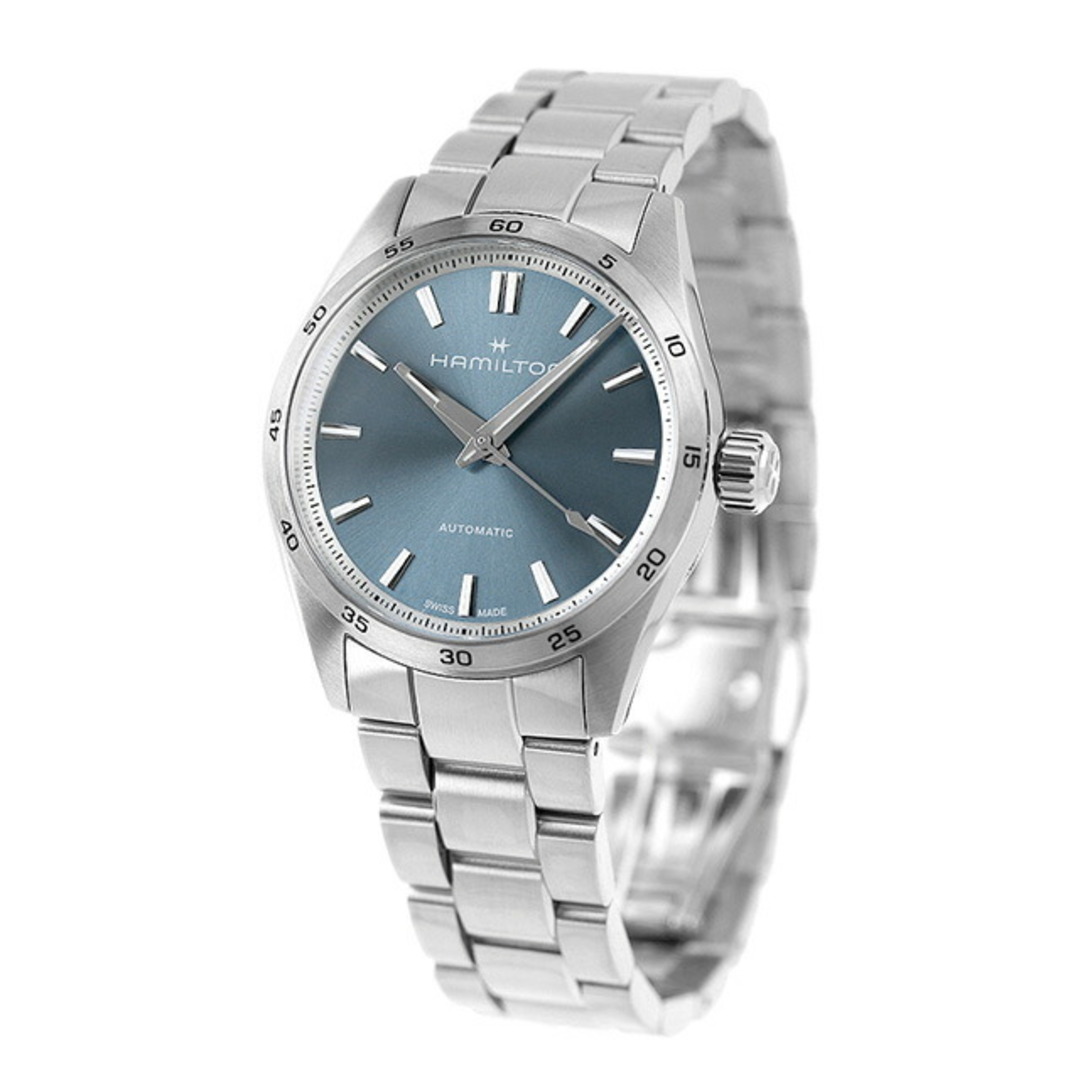 【新品】ハミルトン HAMILTON 腕時計 ユニセックス H36105140 ジャズマスター パフォーマー オート 自動巻き ブルーグレーxシルバー アナログ表示
