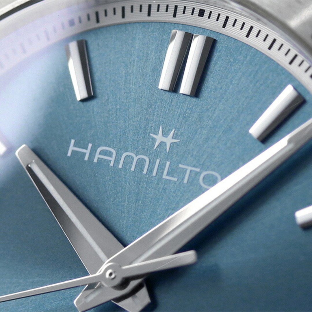 Hamilton(ハミルトン)の【新品】ハミルトン HAMILTON 腕時計 ユニセックス H36105140 ジャズマスター パフォーマー オート 自動巻き ブルーグレーxシルバー アナログ表示 レディースのファッション小物(腕時計)の商品写真