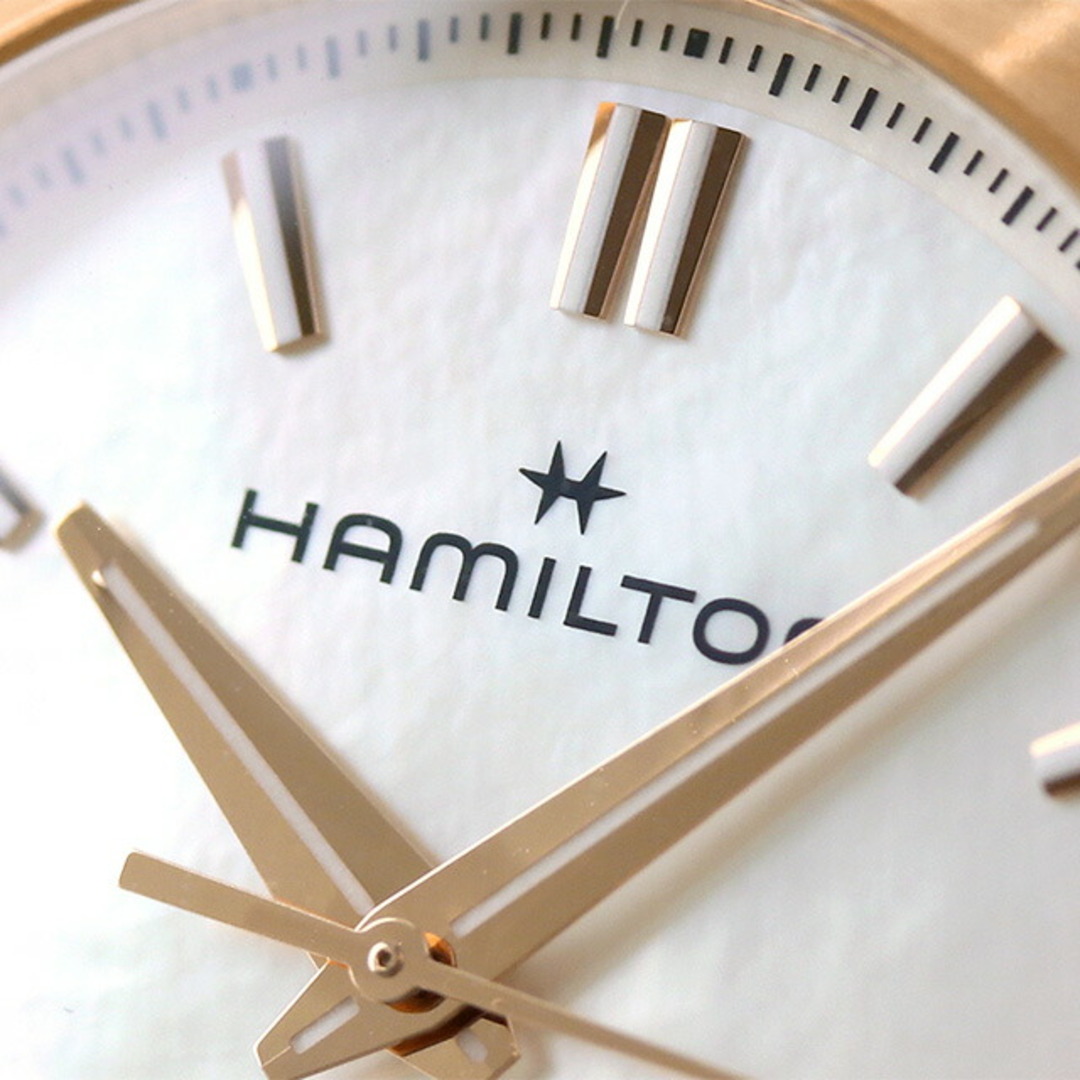 Hamilton(ハミルトン)の【新品】ハミルトン HAMILTON 腕時計 ユニセックス H36125890 ジャズマスター パフォーマー オート 自動巻き シェルxピンクベージュ アナログ表示 レディースのファッション小物(腕時計)の商品写真