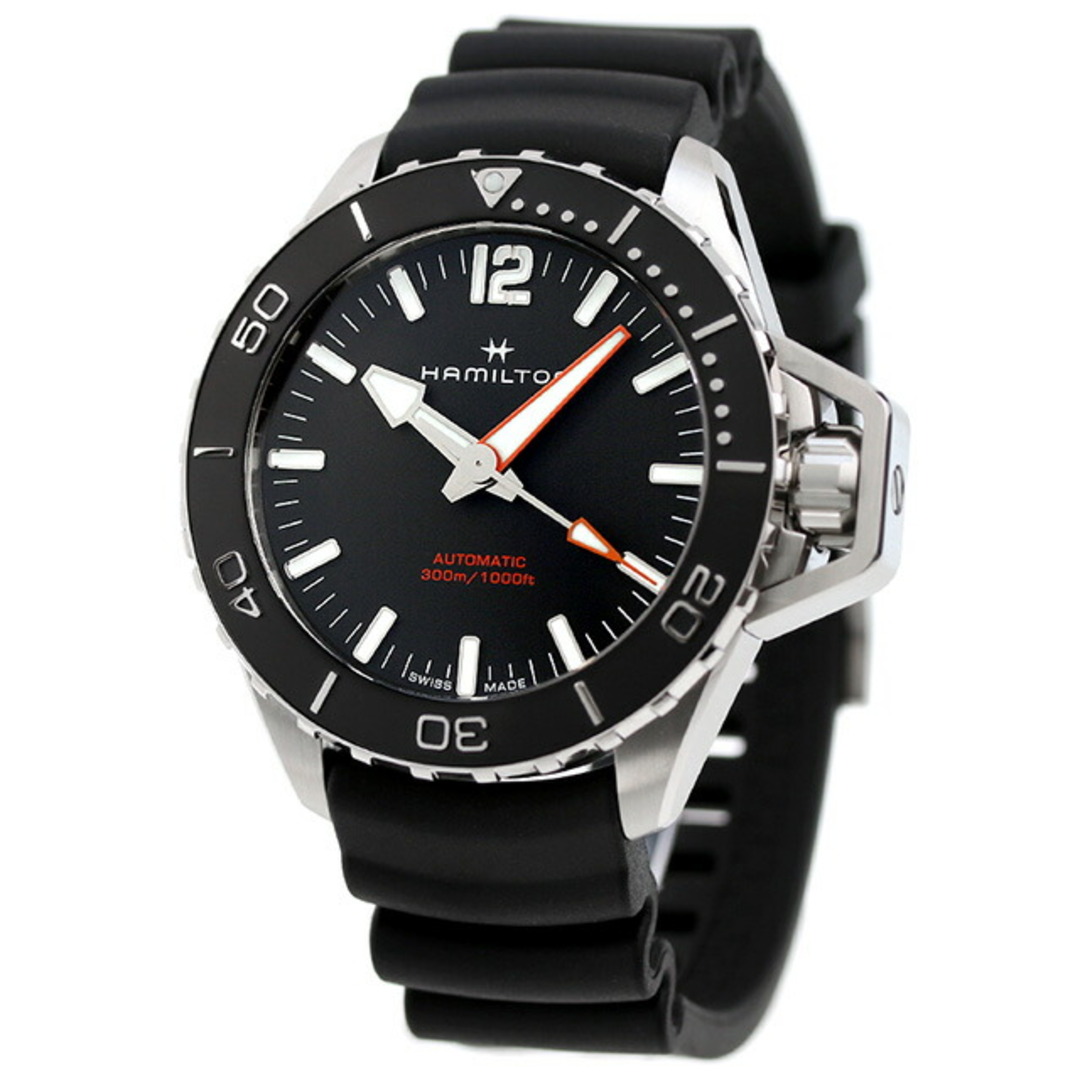 ハミルトン HAMILTON 腕時計 メンズ H77825330 カーキ ネイビー オープンウォーター オート 自動巻き ブラックxブラック アナログ表示