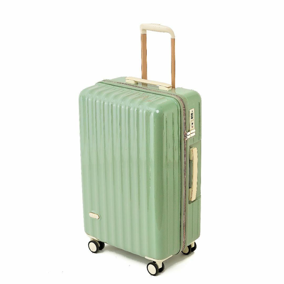 【サイズ:Medium_色:ピスタチオグリーン】スーツケース mサイズ 3～5泊