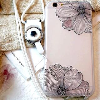 【セール】大人気❣️本当に可愛いレースのお花のケース iPhone6/6s(iPhoneケース)