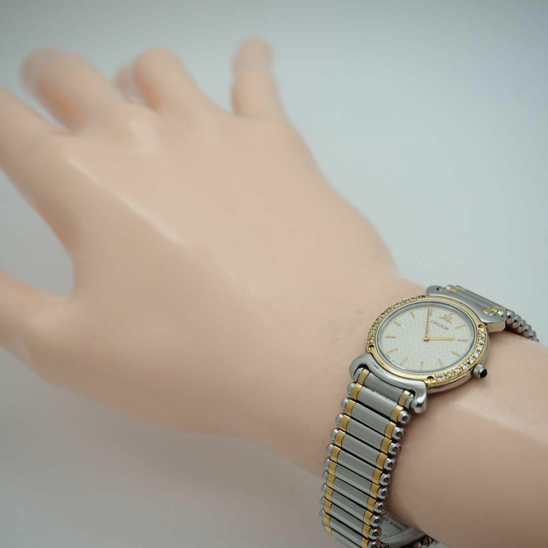 643【美品】セイコー　クレドール　リネアクレバ　レディース腕時計　ダイヤベゼル 3