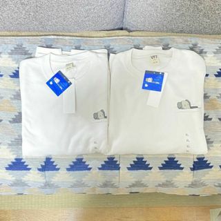 ユニクロ UNIQLO カウズ KAWS Tシャツ XL2枚セット トート付き