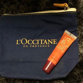 ロクシタン(L'OCCITANE)のロクシタンリップグロスとポーチ(リップグロス)