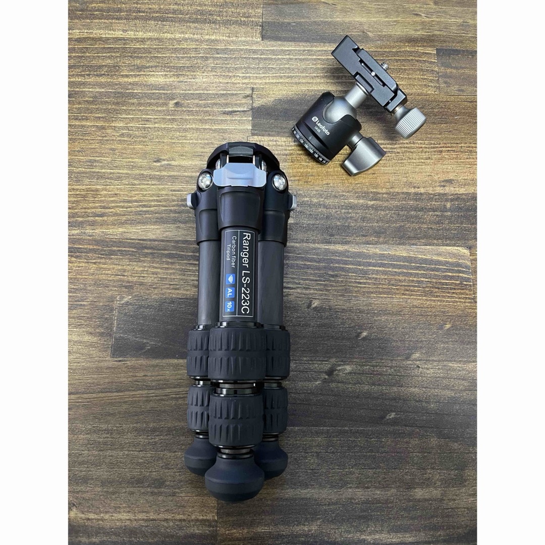 【新品】LEOFOTOミニカーボン三脚 ls-223c +LH25自由雲台セット-
