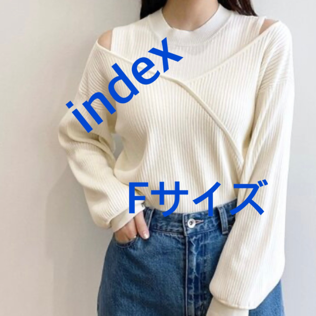 3676 index ワールド ニット アイボリー L 新品未使用