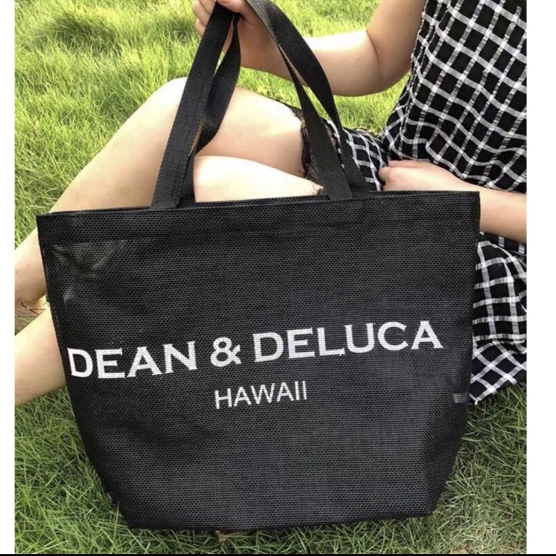 ハワイ限定DEAN & DELUCA 黒メッシュバッグ