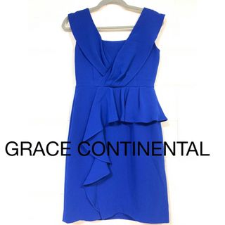 グレースコンチネンタル(GRACE CONTINENTAL)のGRACE CONTINENTAL  フリルワンピースdress(ひざ丈ワンピース)