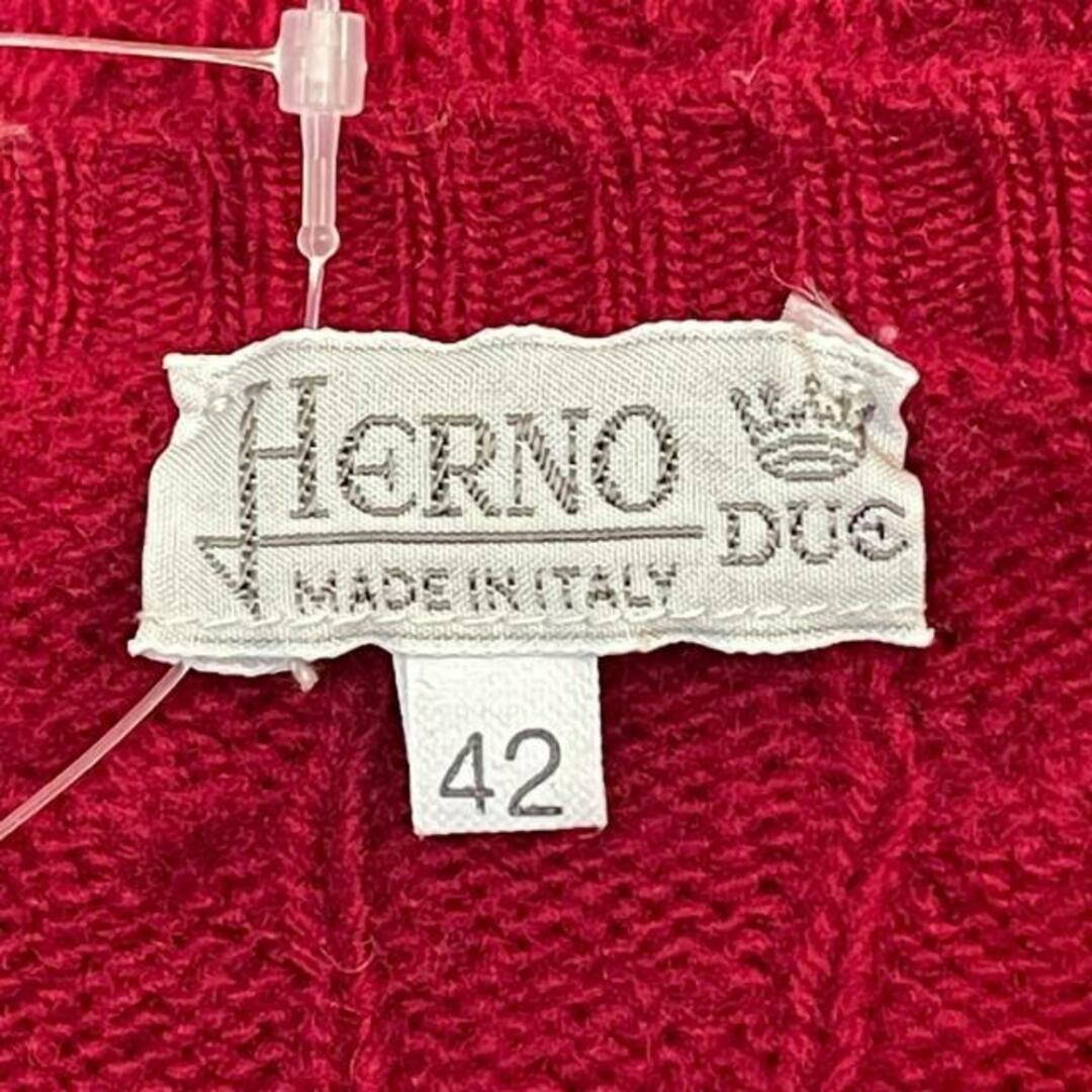 HERNO - ヘルノ 長袖セーター サイズ42 M - レッドの通販 by ブラン