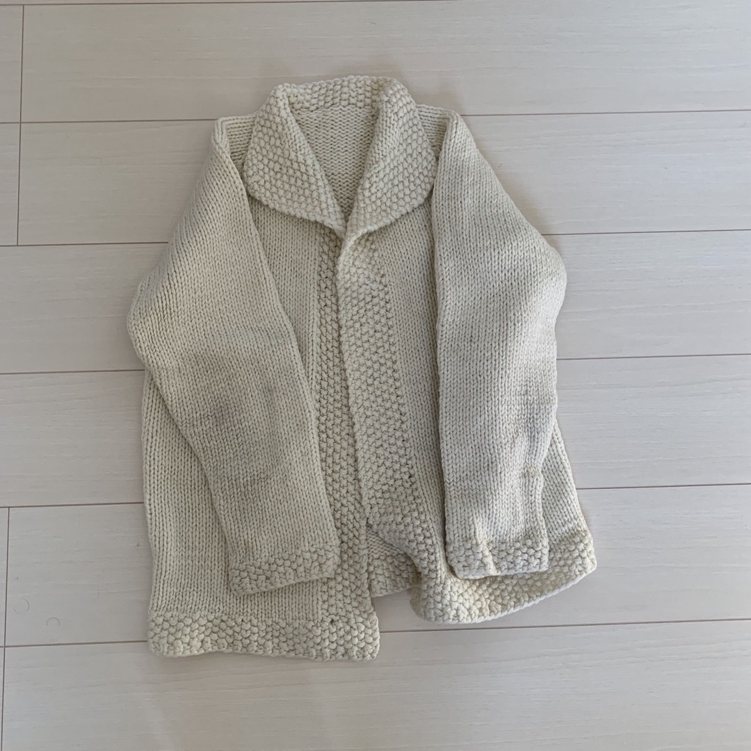 White knit cardigan