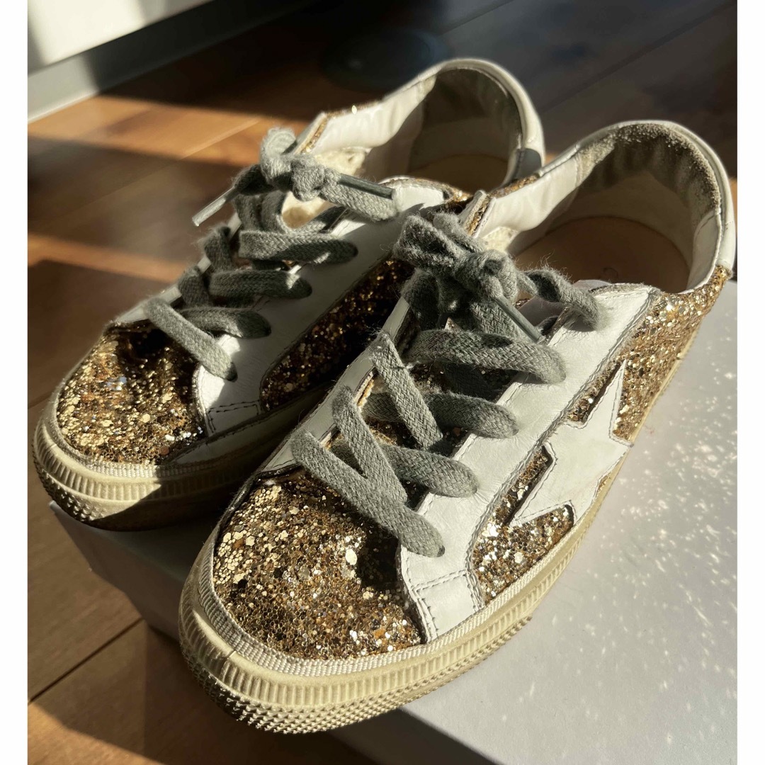 GOLDEN GOOSE - 美品♡ GGDB ゴールドラメ スニーカーの通販 by GOLDEN GOOSE - 美品♡ GGDB ゴールドラメ スニーカーの通販 by