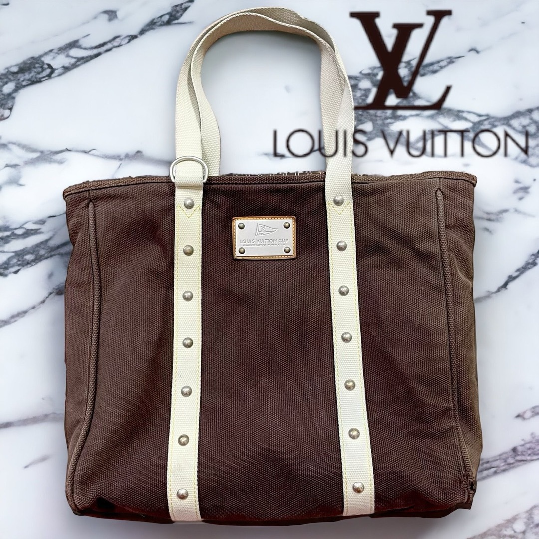 Louis Vuitton  アンティグア　カバ　トートバッグ　ブラウン