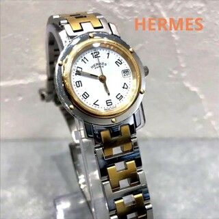 Hermes - エルメス♡クリッパー 白文字盤 CL4220 レディース腕時計の ...