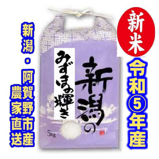 新米・令和5年産新潟みずほの輝き★色彩選別済白米5㌔×1個★幻の農家専用25(米/穀物)