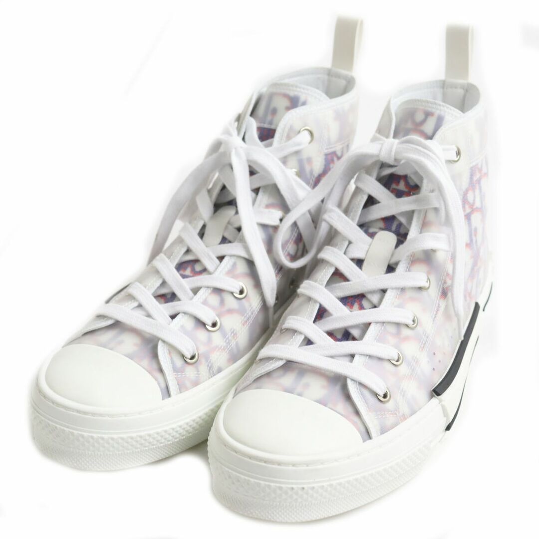 美品】Dior B27 ハイトップスニーカー 41 26cm オブリーク-