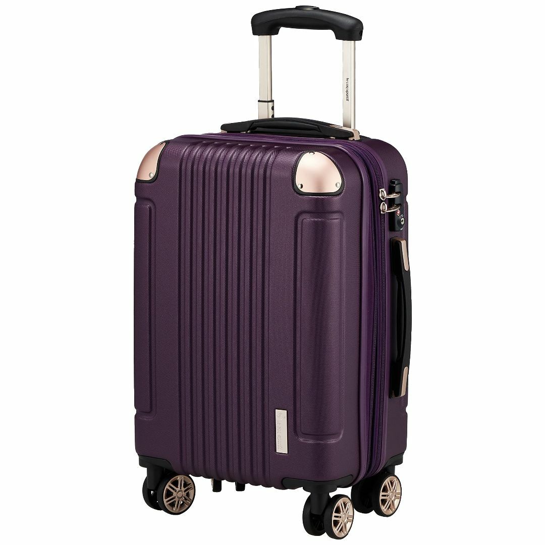32L重量【色:パープル】ルコックスポルティフ スーツケース ハード シボ加工 拡張機能